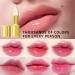 FLLUOUZH 2 Pieces Transferproof Color Changing Lipstick Gold Foil for Women Long Lasting Moisturizing Shiny Lip Gloss Deep Nourishment Transparent Gold Crystal Lipstick - Buy Online on GoSupps.com
