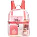 Stadium Approved Clear PVC Backpack - Heavy Duty, Cold-Resistant (Pink) - Buy Online on GoSupps.com