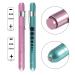 Almocn 2-Pack Pen Lamp for Nurses - Reusable White Light with Pupil Teaching Ruler - Stylish Blue-Green & Rose Gold - Buy Online on GoSupps.com
