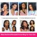 UKASI Short Curly Bob Wig 12 Inch 100% Virgin Human Hair | Deep Wave 13x4 Lace Frontal Wigs for Women | Pre Plucked 180% Density True To Length | Natural Black Color - Buy Online on GoSupps.com