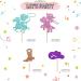 Cowboy and Cowgirl Cupcake Toppers Western Themed Birthday Party Cake Decor Pink&Blue Glitter Cake Decorations for Gender Reveal Boy or Girl Themed/Baby Shower Party Supplies - 24pcs - Buy Online on GoSupps.com