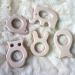 Organic Wooden Hedgehog Teether Toys - Set of 2 | Handmade Baby Beaded Teething Toy | Food Grade Materials - Perfect Baby Shower Gift - Buy Online on GoSupps.com