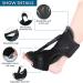 Adjustable Plantar Fasciitis Night Splint for Men & Women - Relief for Achilles Tendonitis & Foot Drop - Black Orthotic Brace - Buy Online on GoSupps.com