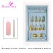 Bling Art False Nails - Gold Gel Ombre Ballerina Coffin | 24 Long Artificial Nails with Glue for International Shipping - Buy Online on GoSupps.com
