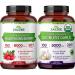 Zazzee Herbal CardioVascu Support Bundle | USDA Organic Odorless Garlic Extract & 20:1 Extra Strength Hawthorn Berry Capsules | Non-GMO Vegan & ISO Lab Tested