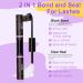 LZM Bond and Seal Lash Glue 2 in 1 Eyelash Glue for DIY Cluster Lashes Lash Remover to Remove Individual Cluster Lashes Extensions - Waterproof Strong Lash Glue & Remover for False Eyelashes (Black) - Buy Online on GoSupps.com