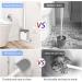 Flexer Silicone Toilet Brush and Holder - Deep Cleaning Rubber Brush for Bathroom - Gray - Buy Online on GoSupps.com