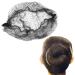 Hair networks 50.8 cm invisible elastic edge network personnel network for women and girls hair network for bun ballet dancer black 10 pieces
