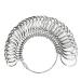 Ring Sizer Measuring Tool Finger Size Gauge Set Jewelry Sizing Tools with Half Size 31 Pieces Metal