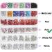 Nail Gems Flat Back Crystal Rhinestones 1500Pcs - Pink | Tweezer for Nail & Face Art Decoration - Buy Online on GoSupps.com