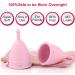 Buy M Muncaso Menstrual Cup 2 Pack - Soft Flexible & Reusable Medical Silicone - Ideal for Comfortable Periods | Pink - Buy Online on GoSupps.com