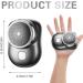 Alkyne Mini-Shave Portable Electric Shaver Mini-Shave Portable Electric Shaver Pocket Wet & Dry Men's Shaver USB Rechargeable Shaver Suitable for Home Travel Father's Day Gifts(Black) - Buy Online on GoSupps.com