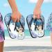 Mnsruu Christmas Flip-Flops - Snowman & Snowflakes Sandals for Men & Women | XS Multicolored Travel Slippers for Hotel & Spa - Buy Online on GoSupps.com