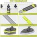 2-in-1 Tub and Tile Scrubber Brush with 3 Replacement Heads - Extendable Handle Floor Cleaning Brush in Green+Gray - Buy Online on GoSupps.com