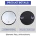Weewooday 5 Pieces 20x Magnifying Mirror with 2 Suction Cups - 4 Inch Smooth Glass Makeup Mirror - Buy Online on GoSupps.com