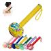 Massage hammer manual body massage hammer wormwood massage hammer to relieve tiredness relaxation muscles for back waist neck and legs yellow