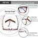 Buy 2 Pairs Oversized Retro Reading Glasses for Women | Blue Light Blocking Square Readers - Leopard & Red 2.25x - Buy Online on GoSupps.com