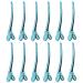 Magideal 12x Hairdresser Compartment Clips - Blue Sectioning Clamps for Salon & DIY Hair Styling - Buy Online on GoSupps.com