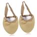 NOLITOY 1 Pair Half Palm Toe Sleeve Invisible Foot Cover Jazz Shoes Front Feet Gold Shoes for Women Heels Foot Insoles for Men Girl Ballet Shoes Belly Forefoot Pad Suede Non-Slip Women's
