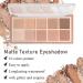 Miniling 10 Colors Eyeshadow Palette - High Pigmented Matte Nude Shades with Professional Brush | Long Lasting & Blendable Neutral Eye Makeup - Easy Application - Buy Online on GoSupps.com