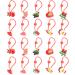 Lurrose 20 pieces Christmas antlers Tree bell glove hair tie elastic ponytail owners girl christmas hair accessories