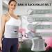 Buy DARLIS Plus Size Back Brace for Lower Back Pain Relief | Sciatica Herniated Disc Scoliosis Support | Breathable Back Support Belt for Heavy Lifting (Grey 51.2-57.9 - Buy Online on GoSupps.com