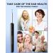 KAUGIC Ear Wax Removal Kit with 1080P Camera and 8 Pcs Ear Set - Otoscope with Light for iPhone & Android - Black Polypropylene - Buy Online on GoSupps.com