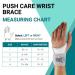 PUSH Care Wrist Brace - Adjustable Compression & Thumb Loop for Left Size 3 - Enhance Support & Comfort - Buy Online on GoSupps.com