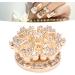 Nail Rhinestone for Nail Design Flatback Crystals Gemstones Nail Charms Jewels Decoration Rotatable Elegant Beautiful Snowflake Shape 3D Christmas Nail Art Decor for Home Salon - Buy Online on GoSupps.com