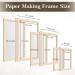 Caydo Paper Making Frame Kit - 3 Pieces Papermaking Mould and Deckle Set for Kids and Adults - Includes Mesh, Absorbent Paper, and Sponge - Various Sizes (5x7, 7.5x9.8, 9.8x13 Inches) - Buy Online on GoSupps.com