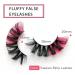 3D Colored Russian Strip Lashes 20mm D Curl Pink - 5 Pairs | Fluffy Mink Wispies for Natural False Eyelashes - Faux Mink Wispy Fake Lashes for a Natural Look - Buy Online on GoSupps.com