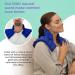 Heating Pad Microwavable Neck and Shoulder Wrap - Portable Relaxation for Neck and Shoulders - Large, Blue - 1 Pack - Buy Online on GoSupps.com