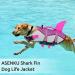 ASENKU Dog Life Jacket - Ripstop Vest with Reflective Strip | Pink Shark XS | Dog Lifesaver Swimsuit for Swimming and Boating - Buy Online on GoSupps.com