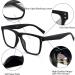 GLINDAR Blue Light Blocking Glasses - Oversized Square Computer Glasses for Women Men, Reduce Eye Strain, Black - Buy Online on GoSupps.com