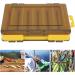 Shanrya Yellow Fishing Lure Container - Durable Polypropylene Preservation Box for Outdoor Fishing Hooks - Buy Online on GoSupps.com