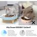 GOODSKY Raised Cat Dog Slow Feeder Bowl with Stand - Ceramic Elevated Anti-Skid Pet Bowl for Healthy Eating - 3 High, 8.5 Wide Fish-bone Blue - Buy Online on GoSupps.com