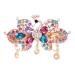 Rhinestone Peacock Hair Clip Women Hair Clips Female Elegant Clip Hairgrip Fashion Hair Claw Clips Lady Elegant Dovetail Spring Clip