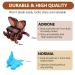 ADRIONE 100 Pack Tortoise Mini Brown Butterfly Hair Clips for Women - Strong Small Clips for Hair Design - Buy Online on GoSupps.com
