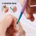 2-in-1 FVION Cuticle Pusher & Nail Remover Tool | Stainless Steel, Multi-colored - Buy Online on GoSupps.com