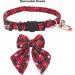 ADOGGYGO Christmas Cat Collars 2-Pack: Red Green Plaid with Snowflake Design and Bell, Stylish Breakaway Kitten Collar with Removable Bowtie for Cats Kittens - Buy Online on GoSupps.com