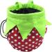 Strawberry Chalk Bag with Carabiner Drawstring | Rock Climbing & Weight Lifting Chalkbag - Buy Online on GoSupps.com