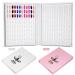 Portable High Capacity Nail Show Book - 2 Types Nail Art Display Stand for Manicure Shops (White) - Shop Now! - Buy Online on GoSupps.com