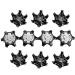 Skyzone golf shoe spikes 10 pieces non-slip golf shoe spikes replacement golf spikes easy to install for golf training help offer traction stability and comfort for golfers