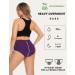Leovqn Lace Trim Period Pants for Women - Menstrual Underwear Heavy Flow Knickers, Postpartum Briefs - M Purple - Buy Online on GoSupps.com