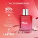 Bloom Beauty BELLAVITA Blush Woman Eau De Parfum Perfume with Red Fruits Moss Vanilla & Sandalwood|Premium Long Lasting Musky and Woody Fragrance for Women 100ML - Buy Online on GoSupps.com