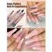 Deciniee Clear Nail Tips 550Pcs French Acrylic Press On Nails Set - XL Coffin Half Cover Natural False Nails | Professional No Crease Nail Extension Kit - 11 Sizes DIY Nail Art | 550N-NZ - Buy Online on GoSupps.com