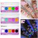 LXZJJM Water Activated Eye Liner Palette Hydra Graphic Eyeliner Makeup Neon Face Paint Colored Retro Hydra Liner Fluorescent UV Face Painting Plate - With Brushes (02 - Fluorescent) - Buy Online on GoSupps.com