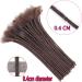 Huarisi 100% Human hair Dreadlocks Extensions for Black Women 12 inch 60 Strands 0.4cm Brown Afro Kinky Hair Fashion Handmade Permanent Loc Extensions Real Hair for Man (#4 60 Locs) 12inch 60 Locs #4 0.4cm - Buy Online on GoSupps.com