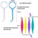 12-Piece Aligner Remover Tool & Dental Elastic Rubber Bands Placers for Braces - Blue & White | International Shipping - Buy Online on GoSupps.com