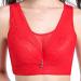 Gdnia women breathable fed bras with full cup filling comfort-bracket mesh with flower tip and full of covering with ironing 85a red